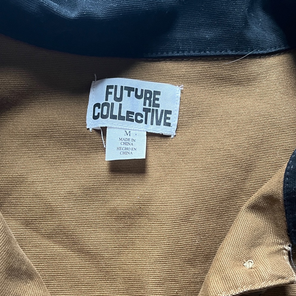 Wild Fable Brown Utility Jacket with Black Collar - Picture 2 of 4